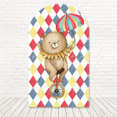 Circus Wheelbarrow Bear Arch Backdrop for Fun Event Party Themes
