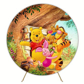 Classic Winnie The Pooh Round Backdrop For Kids Party Celebration