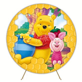 Classic Winnie The Pooh Round Backdrop For Kids Party Fun