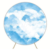 Clouds Round Backdrop for Dreamy Party Event