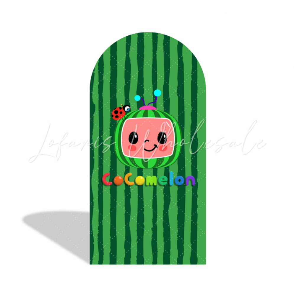 Cocomelon Background Arch Backdrop Wall Cloth Cover For Birthday Baby Shower Party