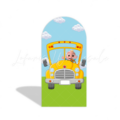 Cocomelon Theme Happy Birthday Party Arch Backdrop Cover