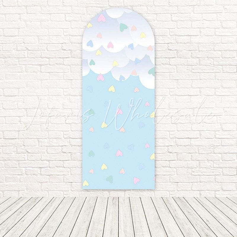 Color Love Rain Romantic Whimsical Atmosphere Arch Backdrop