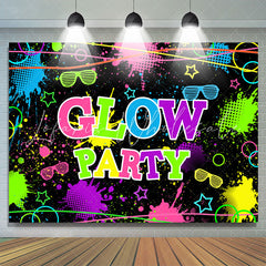 Lofaris Colored And Graffiti Glow Party Birthday Backdrop
