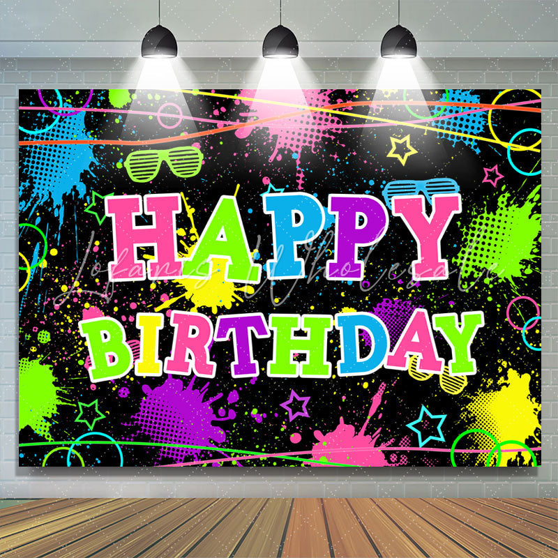 Lofaris Colored And Graffiti Happy Birthday Bcakdrop For Party
