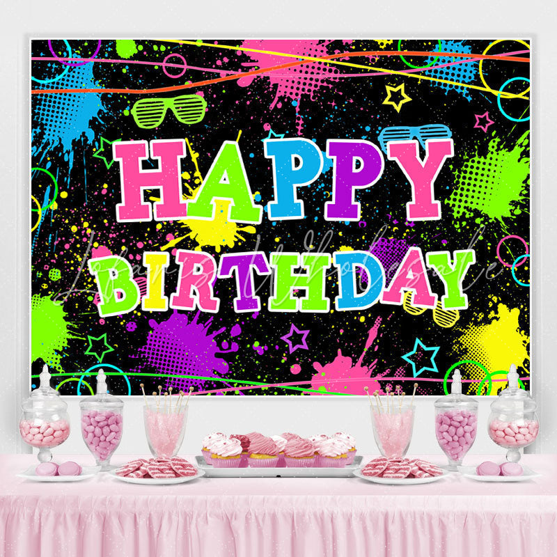 Lofaris Colored And Graffiti Happy Birthday Bcakdrop For Party