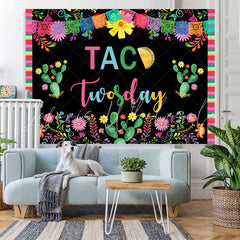Lofaris Colored Plants With Black 2nd Birthday Party Backdrop