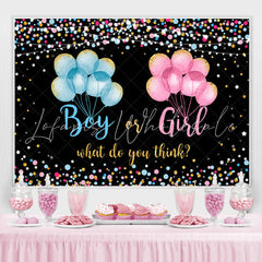Lofaris Colorful And Glitter Balloons Baby Shower Backdrop