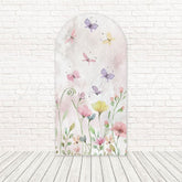 Colorful Butterflies Flutter Wings Arch Backdrop For Spring Photoshoot