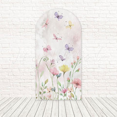 Colorful Butterflies Flutter Wings Arch Backdrop For Spring Photoshoot