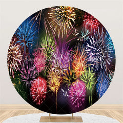 Lofaris Colorful Carnival Celebration Holiday Circle Backdrop