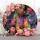 Lofaris Colorful Carnival Celebration Holiday Circle Backdrop
