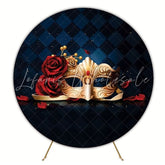 Colorful Carnival Festival Round Backdrop For Fun Dance Party