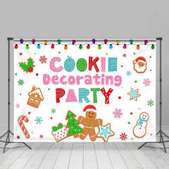 Lofaris Colorful Christmas Cookie Decorating Party Backdrop