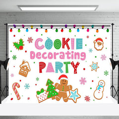 Lofaris Colorful Christmas Cookie Decorating Party Backdrop