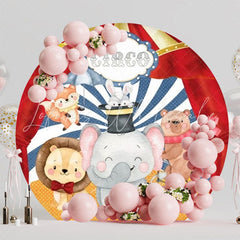 Colorful Circus Carnival Round Backdrop For Fun Party Theme