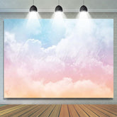 Lofaris Colorful Cloud Rainbow Birthday Backdrop For Girl