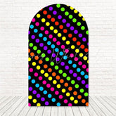 Colorful Dots Arch Backdrop for Fun and Bright Event Theme Celebrations