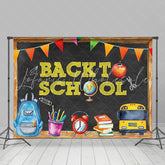 Lofaris Colorful Flags And Backyard Pattern Back To School