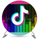 Lofaris Colorful Musical Theme Round Backdrop For Party