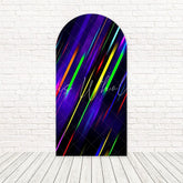 Colorful Neon Glow Party Arch Backdrop For Bright Celebrations