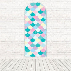 Colorful Scales Fantasy Design Fun Playful Event Arch Backdrop