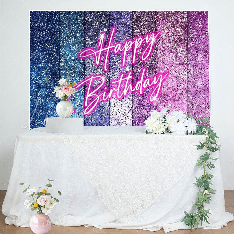 Colorful Shimmer Wall Glitter Disco Backdrop For Girls Women
