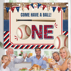 Lofaris Come And Have A Ball One Happy 1St Birthday Backdrop