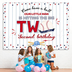 Lofaris Come Have A Ball Photo Backdrop for Boy 2nd Birthday