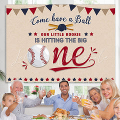 Lofaris Come Have A Ball Themed Baseball Happy Birthday Backdrop