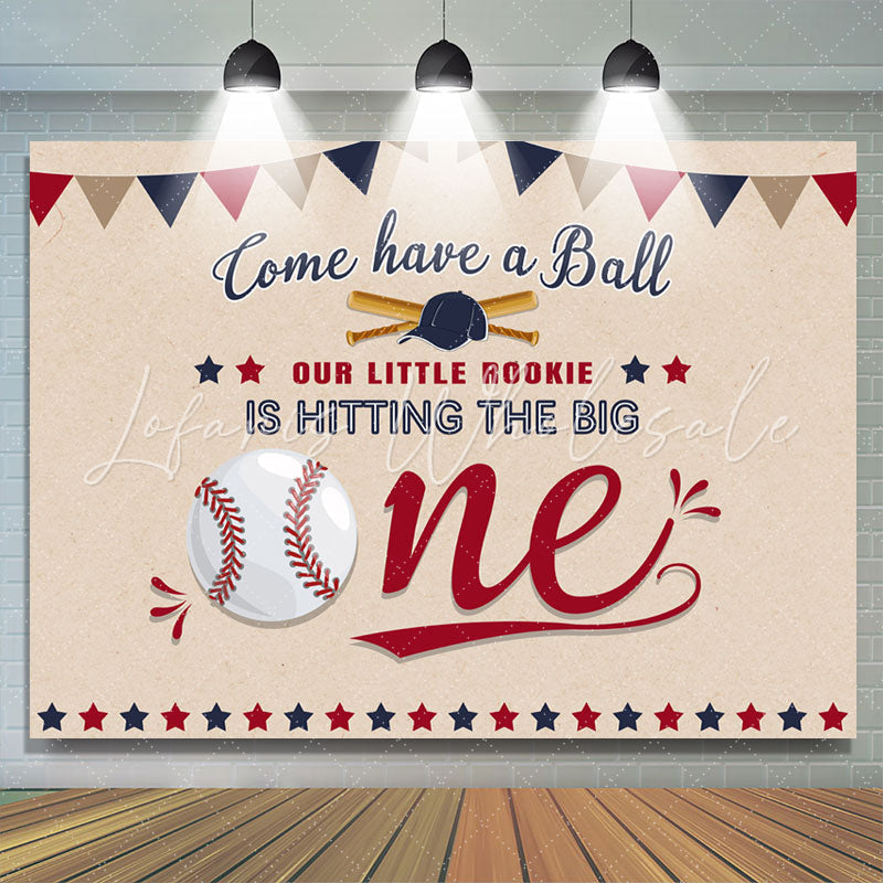 Lofaris Come Have A Ball Themed Baseball Happy Birthday Backdrop