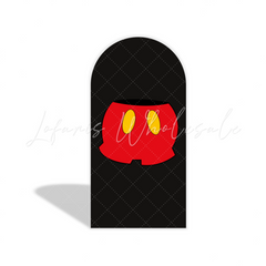 Comic Mickey Theme Cartoon Happy Birthday Party Arch Backdrop Wall Cloth Cover