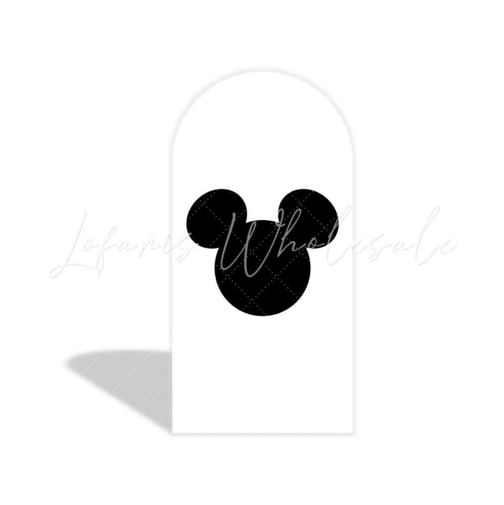 Comic Mickey Theme Cartoon Happy Birthday Party Arch Backdrop Wall Cloth Cover