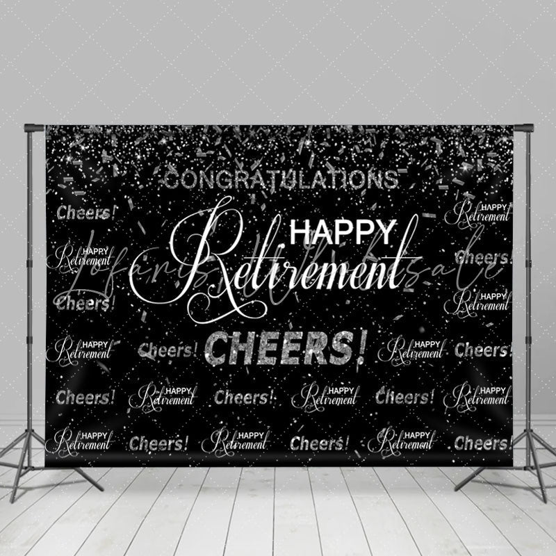 Lofaris Congratulations Happy Retirement Cheers Up Backdrop