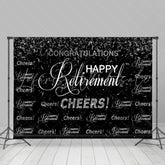 Lofaris Congratulations Happy Retirement Cheers Up Backdrop