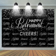 Lofaris Congratulations Happy Retirement Cheers Up Backdrop
