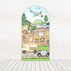 Construction Theme Arch Backdrop for Exciting and Creative Builder Events