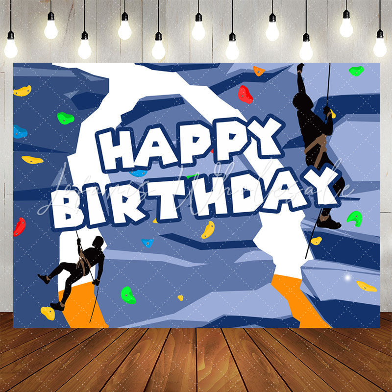 Lofaris Cool Climbing Exercises Sports Style Birthday Backdrop