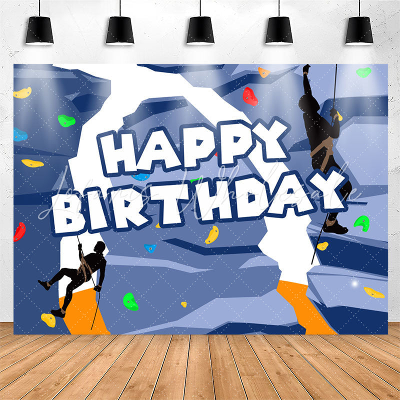 Lofaris Cool Climbing Exercises Sports Style Birthday Backdrop