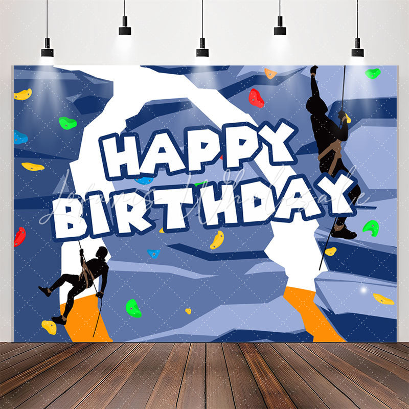 Lofaris Cool Climbing Exercises Sports Style Birthday Backdrop