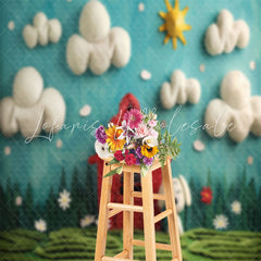 Cotton Cloud Red House Dog Snoopy Cake Smash Backdrop