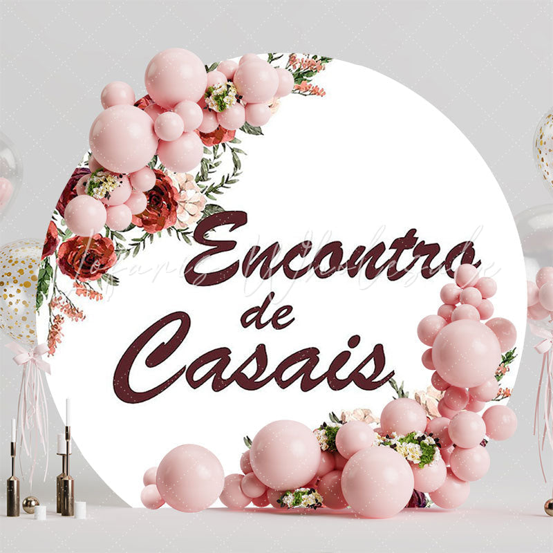 Couples’ Gathering Round Backdrop for Intimate Night Vibes