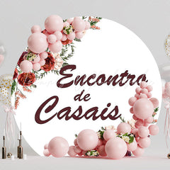 Couples’ Gathering Round Backdrop for Intimate Night Vibes