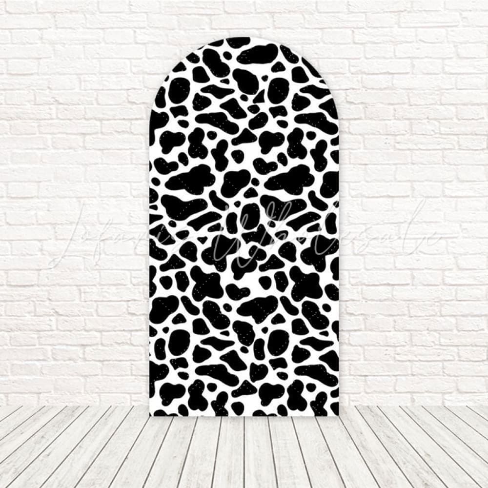 Cow Animal Print Rustic Charm Arch Backdrop For Farm Party Vibe