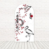 Crane Judo Theme Celebration Arch Backdrop For Martial Arts Events