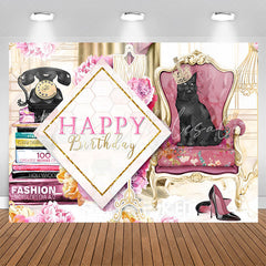 Lofaris Crown Cats Books Floral Birthday Backdrop For Women