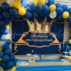 Lofaris Custom Matte Vinyl Party Backdrop with Photo Text
