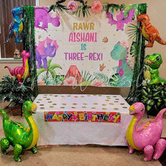 Lofaris Custom Matte Vinyl Party Backdrop with Photo Text