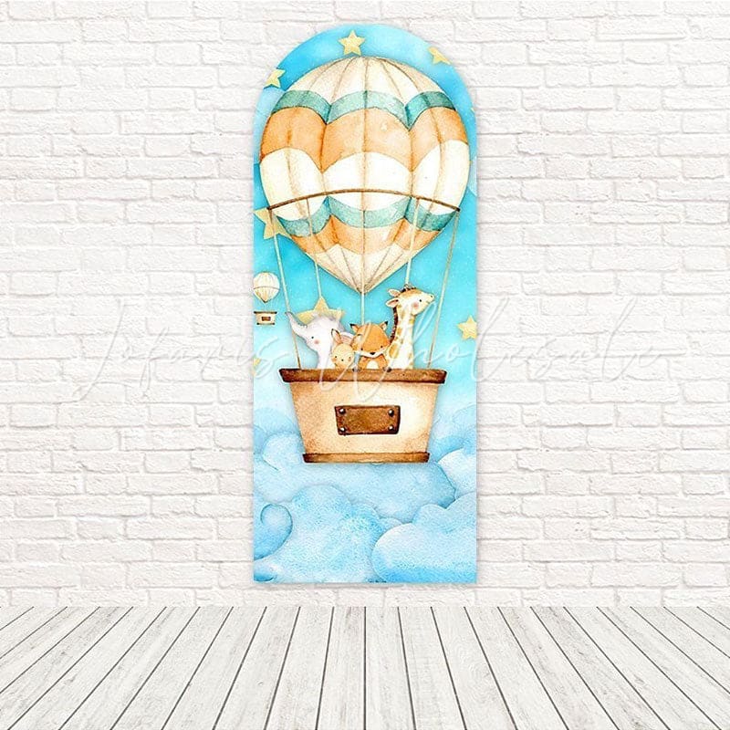 Cute Animals Balloon Fun Fly Smile Arch Backdrop For Cheerful Party