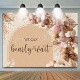 Lofaris Cute Brown Teddy Bear Baby Shower Backdrop For Party
